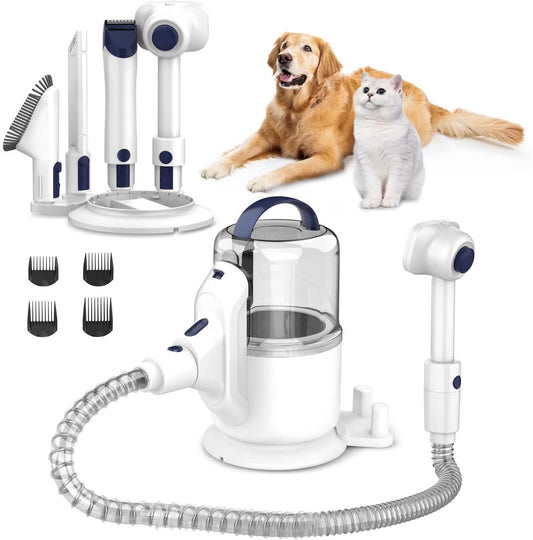 Pet Grooming and Vacuum Electric Trimmer Set